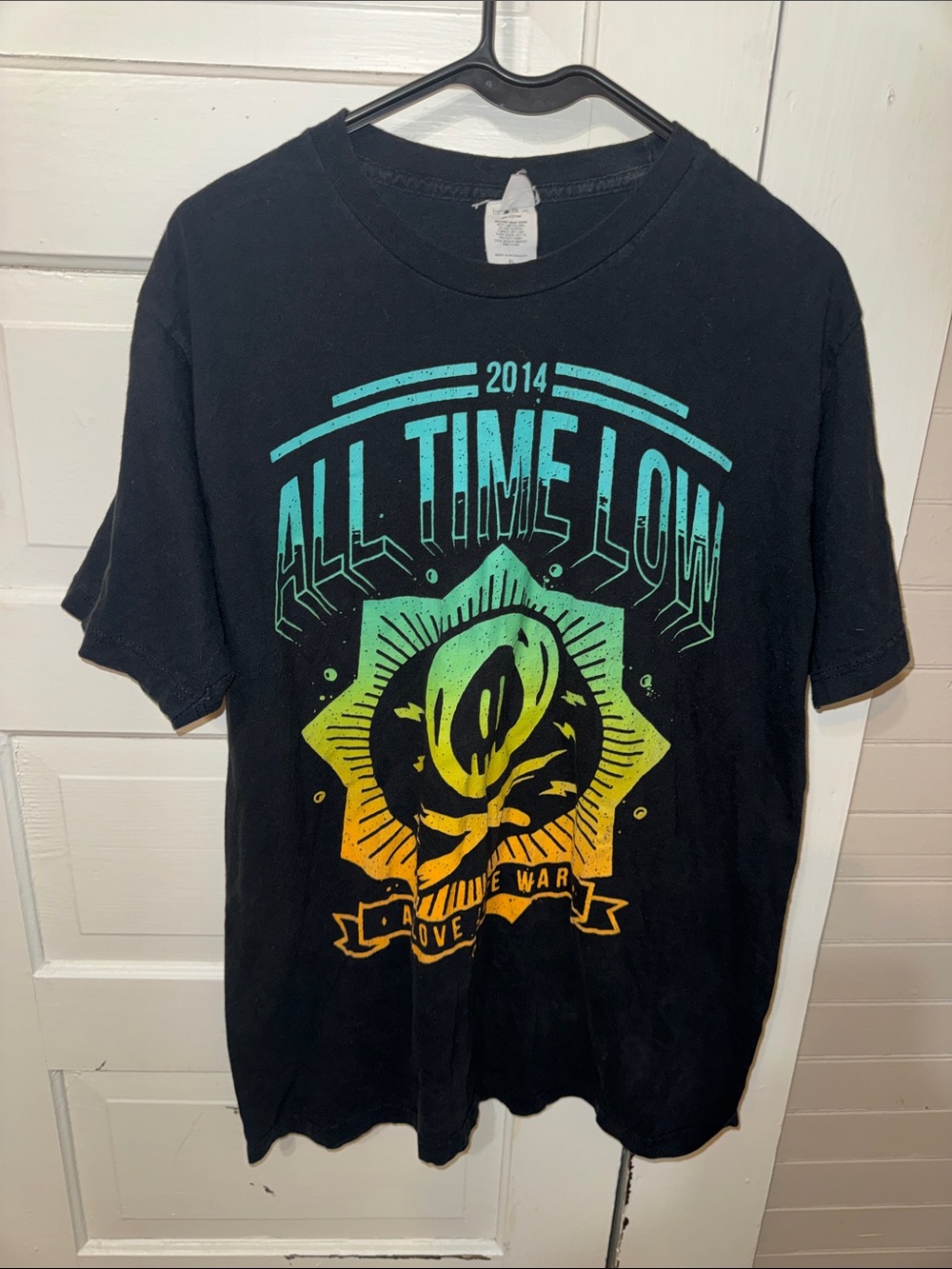 All Time Low A Love Like War XL Men's Black Graphic Band T‑Shirt - 2014 Design